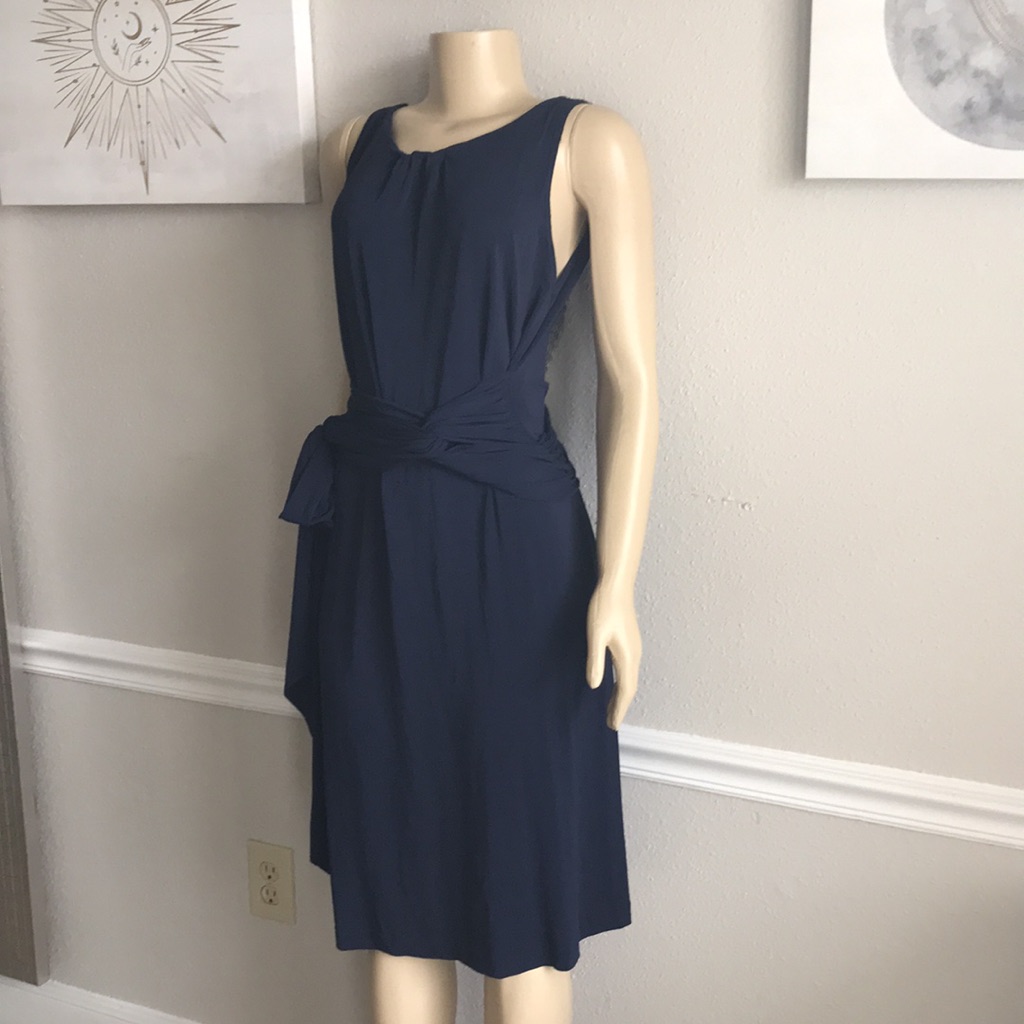 Red Valentino Blue Midi Dress Size Xl Equivalent To A Size 8 Us